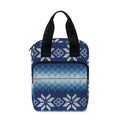 Snow Flower Knitted Pattern Print Bible Tote Bag