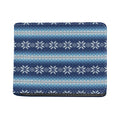 Snow Flower Knitted Pattern Print Bifold Wallet