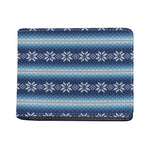 Snow Flower Knitted Pattern Print Bifold Wallet