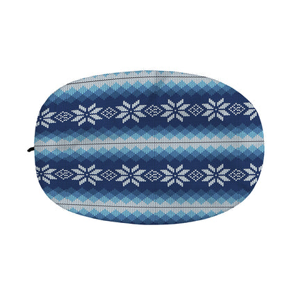 Snow Flower Knitted Pattern Print Car Side Mirror Covers