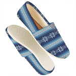 Snow Flower Knitted Pattern Print Casual Shoes