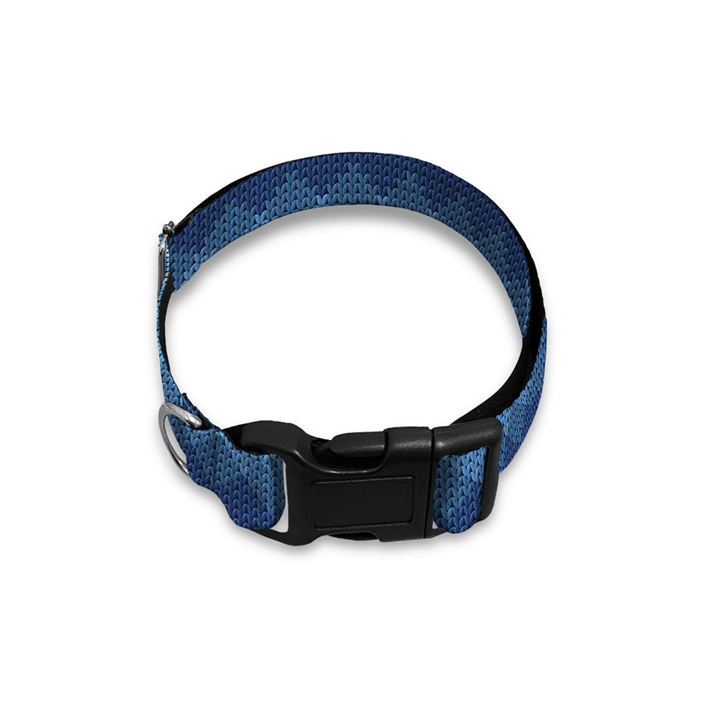 Snow Flower Knitted Pattern Print Dog Collar