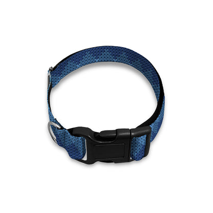 Snow Flower Knitted Pattern Print Dog Collar