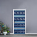 Snow Flower Knitted Pattern Print Door Sticker