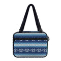 Snow Flower Knitted Pattern Print Double Strap Bible Bag