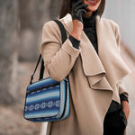 Snow Flower Knitted Pattern Print Double Strap Bible Bag