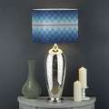 Snow Flower Knitted Pattern Print Drum Lamp Shade