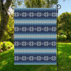 Snow Flower Knitted Pattern Print Garden Flag