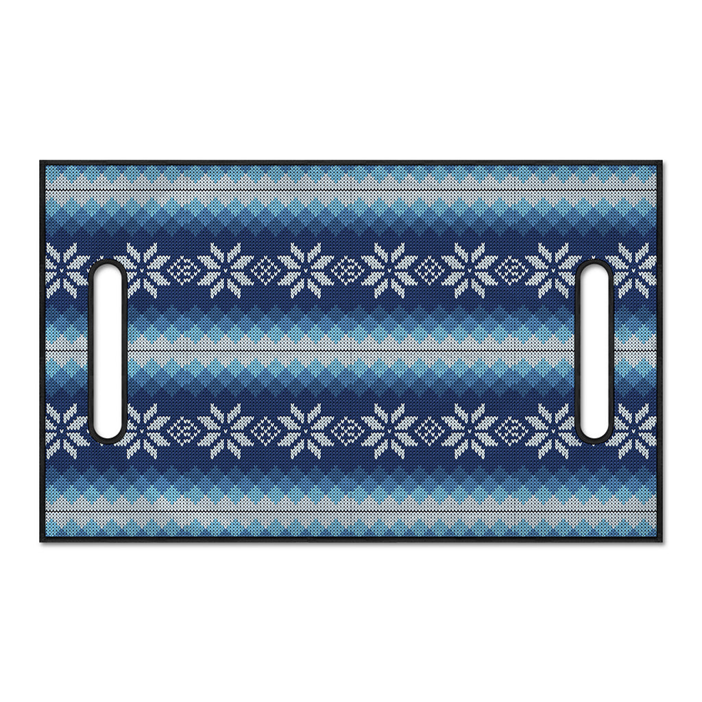 Snow Flower Knitted Pattern Print Golf Cart Seat Cover
