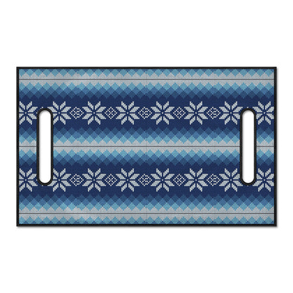 Snow Flower Knitted Pattern Print Golf Cart Seat Cover