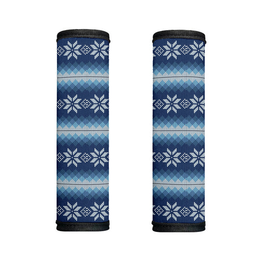 Snow Flower Knitted Pattern Print Handle Covers