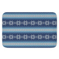 Snow Flower Knitted Pattern Print Indoor Door Mat