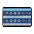 Snow Flower Knitted Pattern Print Kitchen Mat