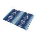 Snow Flower Knitted Pattern Print Pet Cooling Mat Cover
