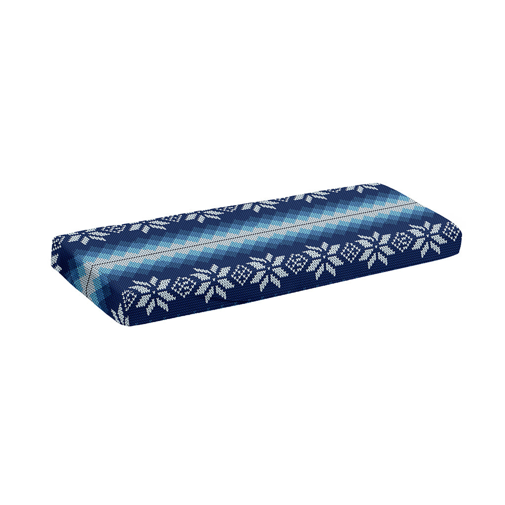 Snow Flower Knitted Pattern Print Piano Keyboard Cover