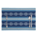 Snow Flower Knitted Pattern Print Placemat