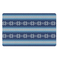 Snow Flower Knitted Pattern Print Polyester Doormat