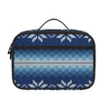 Snow Flower Knitted Pattern Print Portable Lunch Bag
