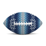 Snow Flower Knitted Pattern Print Rugby Ball