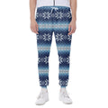 Snow Flower Knitted Pattern Print Joggers