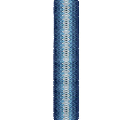 Snow Flower Knitted Pattern Print Table Runner