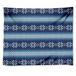 Snow Flower Knitted Pattern Print Tapestry