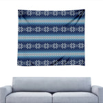 Snow Flower Knitted Pattern Print Tapestry