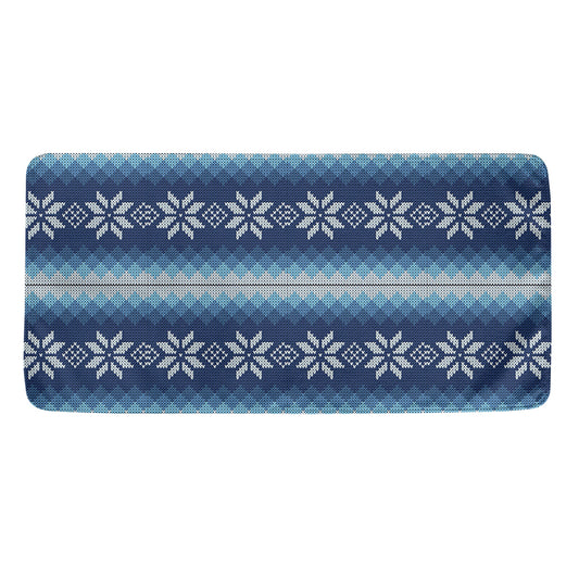 Snow Flower Knitted Pattern Print Towel