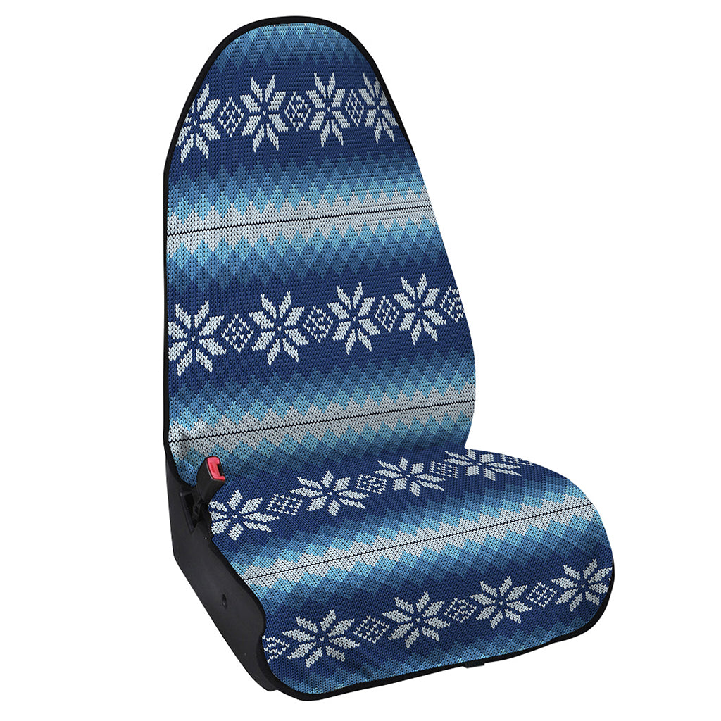 Snow Flower Knitted Pattern Print Waterproof Car Seat Cover