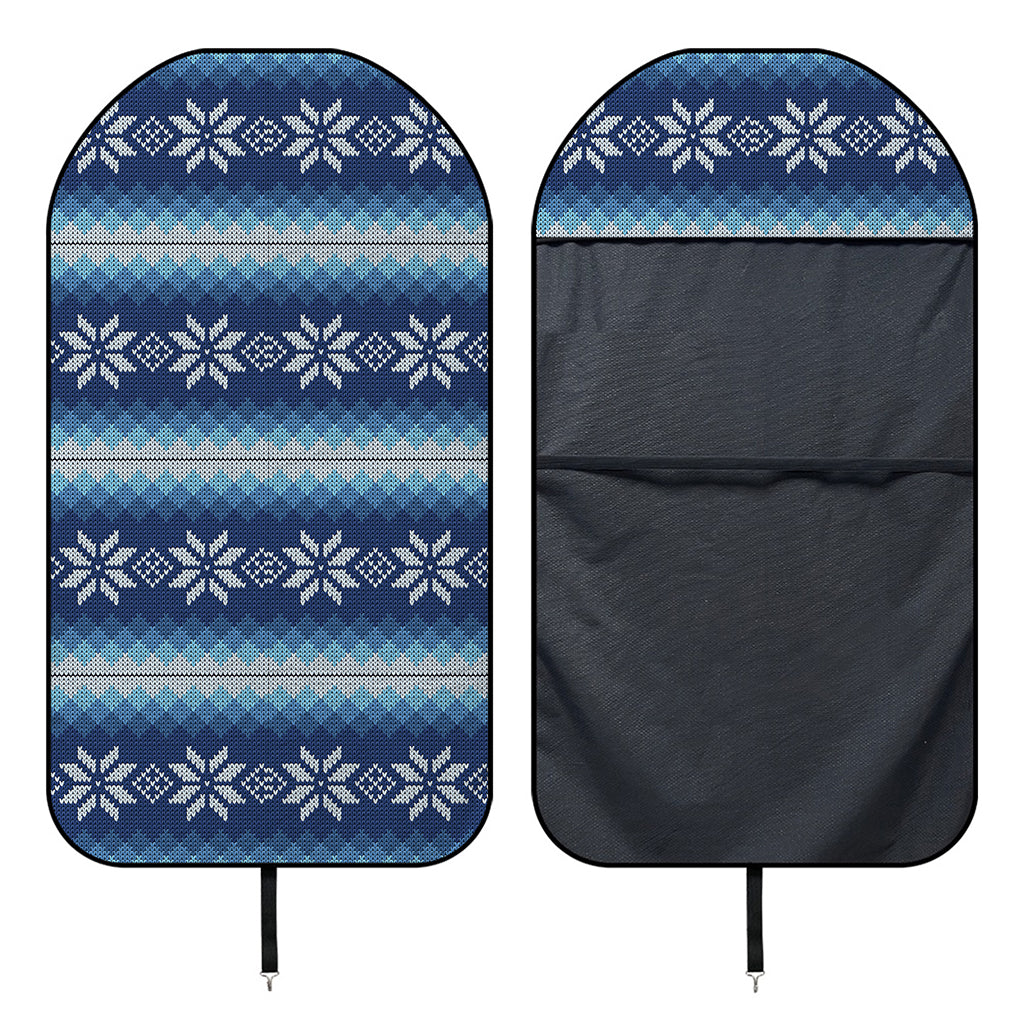 Snow Flower Knitted Pattern Print Waterproof Car Seat Cover