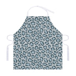 Snow Leopard Knitted Pattern Print Adjustable Apron