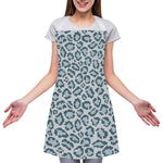 Snow Leopard Knitted Pattern Print Adjustable Apron