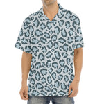 Snow Leopard Knitted Pattern Print Aloha Shirt