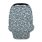 Snow Leopard Knitted Pattern Print Baby Seat Cover