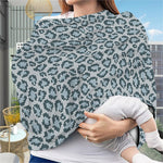 Snow Leopard Knitted Pattern Print Baby Seat Cover