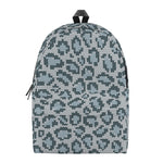 Snow Leopard Knitted Pattern Print Backpack