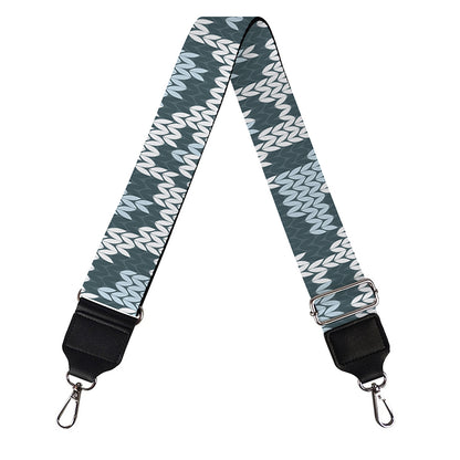 Snow Leopard Knitted Pattern Print Bag Strap