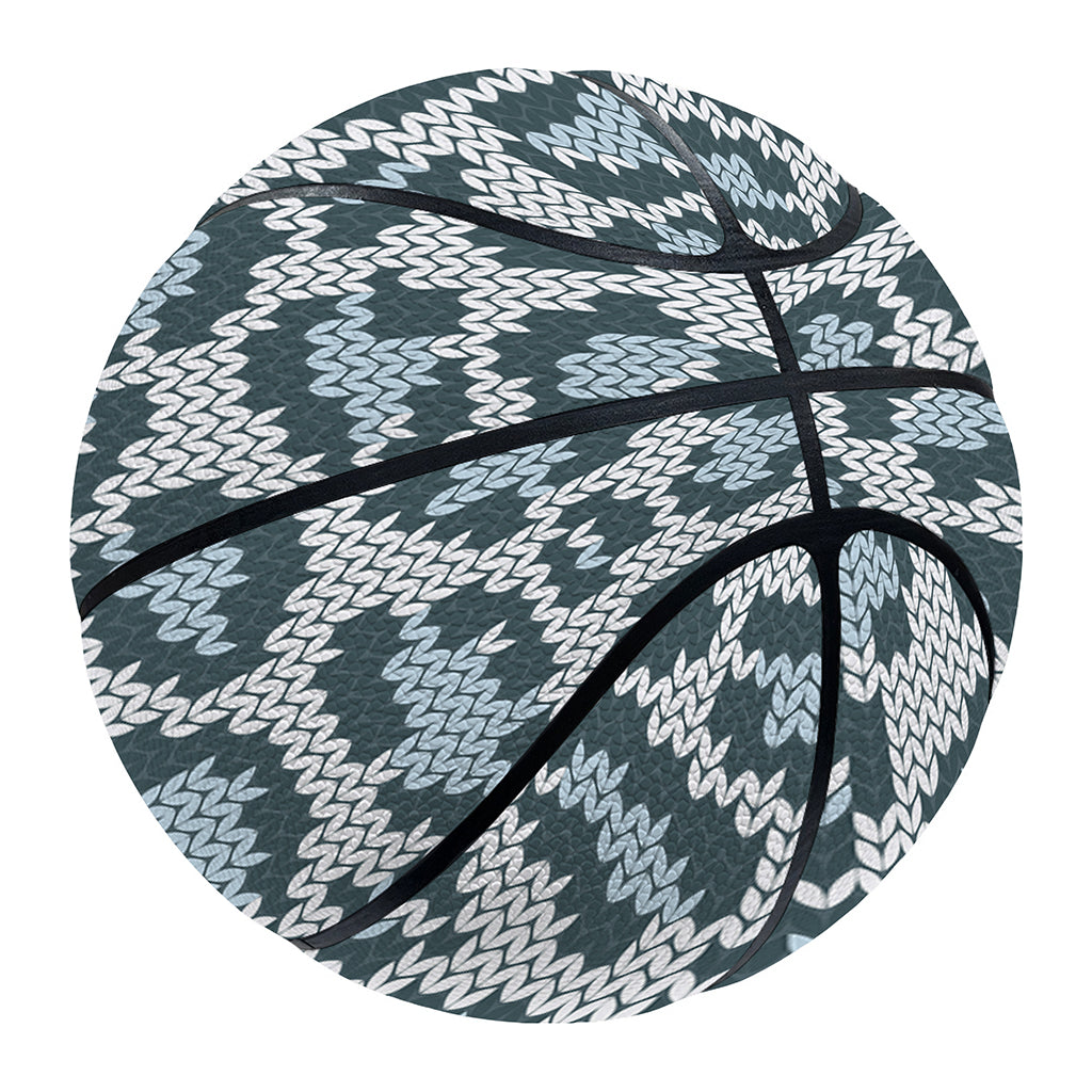Snow Leopard Knitted Pattern Print Basketball