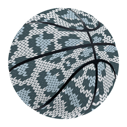 Snow Leopard Knitted Pattern Print Basketball