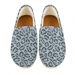 Snow Leopard Knitted Pattern Print Casual Shoes