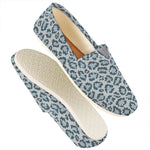 Snow Leopard Knitted Pattern Print Casual Shoes