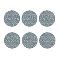 Snow Leopard Knitted Pattern Print Coaster Set