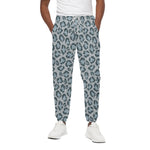 Snow Leopard Knitted Pattern Print Cotton Pants
