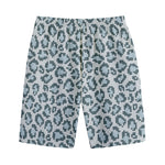Snow Leopard Knitted Pattern Print Cotton Shorts