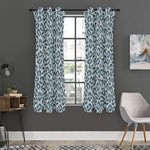 Snow Leopard Knitted Pattern Print Curtain