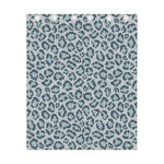 Snow Leopard Knitted Pattern Print Curtain