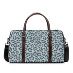Snow Leopard Knitted Pattern Print Duffle Bag