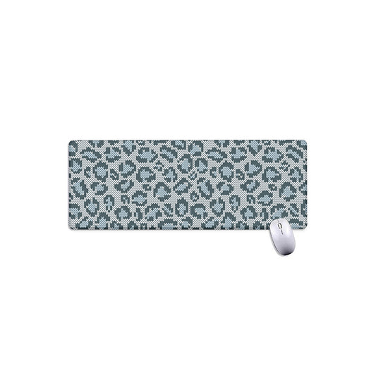 Snow Leopard Knitted Pattern Print Extended Mouse Pad