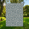 Snow Leopard Knitted Pattern Print Garden Flag