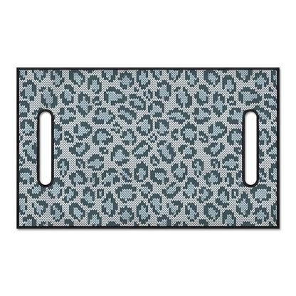 Snow Leopard Knitted Pattern Print Golf Cart Seat Cover